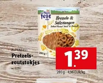 Lidl Pretzels- zoutstokjes aanbieding