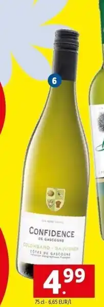 Lidl Confidence côtes de gascogne aop aanbieding