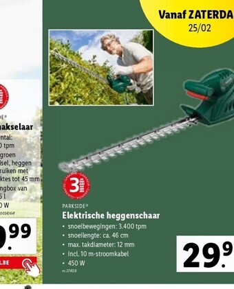 Lidl Elektrische heggenschaar aanbieding