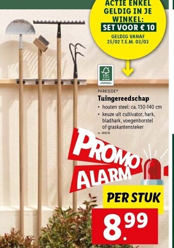 Lidl Tuingereedschap aanbieding
