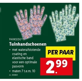 Lidl Tuinhandschoenen aanbieding