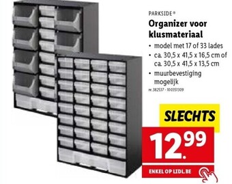 Organizer voor klusmateriaal