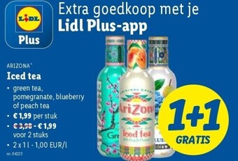 Lidl Iced tea aanbieding