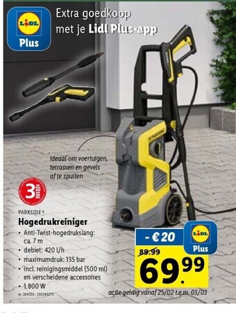 Lidl Hogedrukreiniger aanbieding
