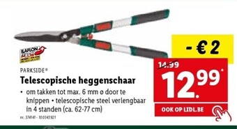 Lidl Telescopische heggenschaar aanbieding