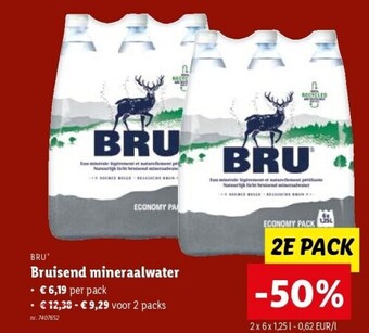 Lidl Bruisend mineraalwater aanbieding