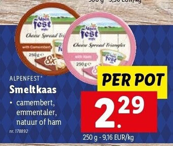 Lidl Smeltkaas aanbieding