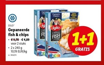 Lidl Gepaneerde fish & chips aanbieding