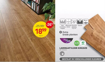Brico Laminaatvloer Kingsize aanbieding