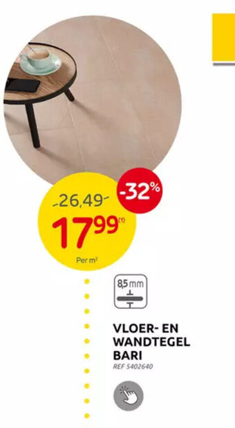 Brico Vloer en Wandtegel Bari aanbieding