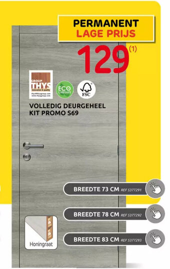 Brico Volledig deurgeheel kit promo S69 aanbieding