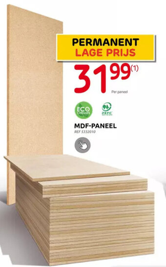 Brico MDF-paneel aanbieding