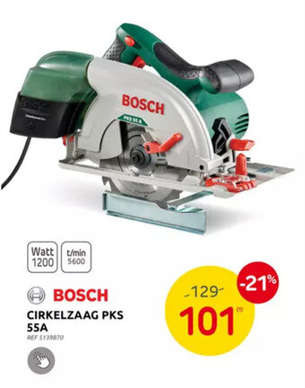 Brico Bosch cirkelzaag PKS 55A aanbieding