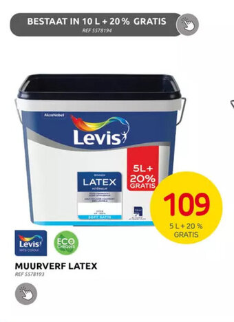 Brico Levis muurverf latex aanbieding