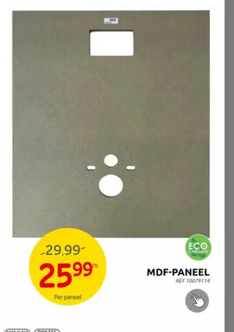 Brico MDF-paneel aanbieding