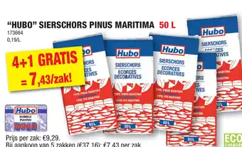 Hubo "hubo" sierschors pinus maritima 50 liter 173664 aanbieding