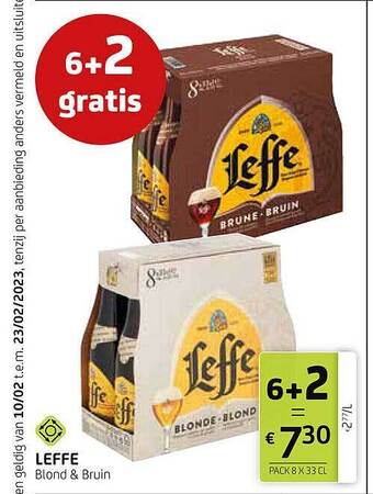 BelBev Leffe blond & bruin aanbieding