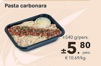 Bon Ap Pasta carbonara aanbieding