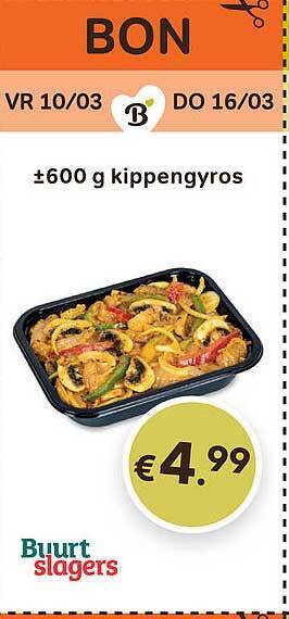 Bon Ap Kippengyros aanbieding