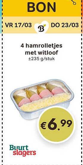 Bon Ap Hamrolletjes met witloof aanbieding