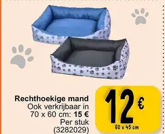 Cora Rechthoekige mand aanbieding