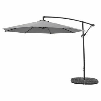 Kwantum Zweefparasol Riga Grijs aanbieding