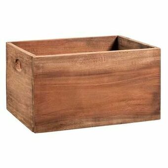 Leen Bakker Krat Ronald M - gerecycleerd hout - 18x32x26 cm - Leen Bakker aanbieding