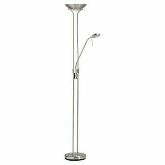 Kwantum Vloerlamp Duoless Led Nikkel aanbieding