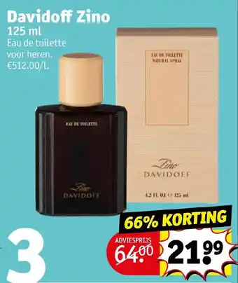 Kruidvat Davidoff zino 125ml aanbieding