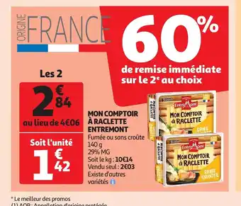 Entremont mon comptoir a raclette