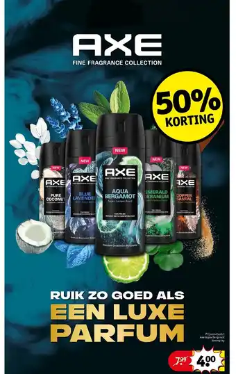 Kruidvat Axe aqua bergamot deospray aanbieding
