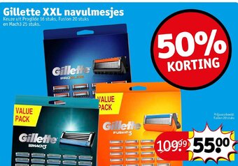 Kruidvat Gillette fusion 20 stuks aanbieding