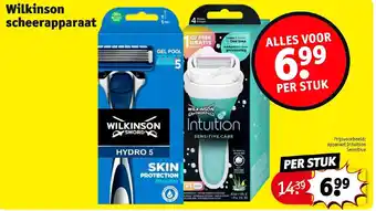 Kruidvat Wilkinson scheerapparaat intuition sensitive per stuk aanbieding