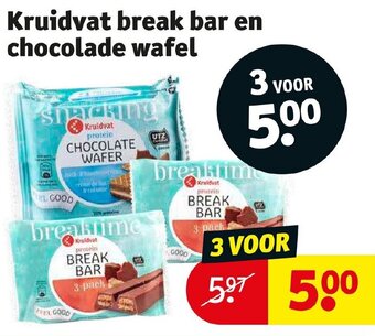 Break bar en chocolade wafel