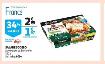 Auchan Sodebo salade 320 g aanbieding