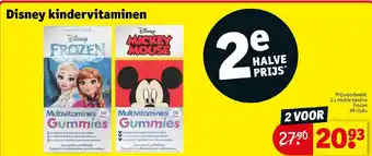 Kruidvat Disney 2 x multivitamine frozen 60 stuks aanbieding