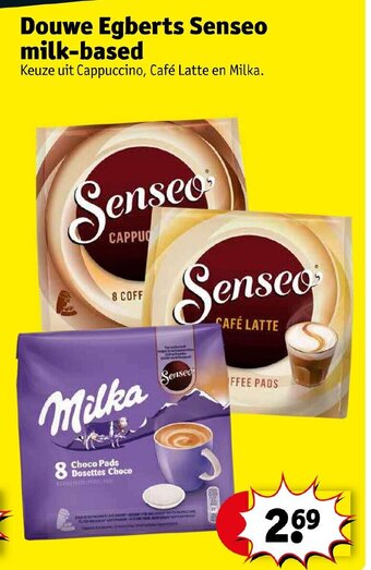 Kruidvat Douwe egberts senseo milk-based aanbieding