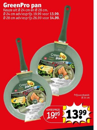 GreenPro pan 24cm, 28cm