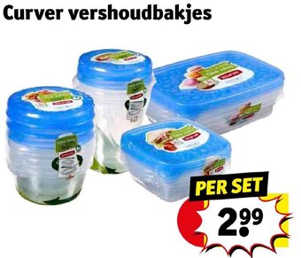 Kruidvat Curver vershoudbakjes per set aanbieding