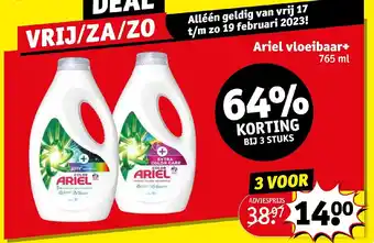 Kruidvat Ariel vloeibaar+ 765ml aanbieding