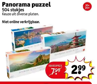 Kruidvat Panorama puzzel 504 stukjes aanbieding