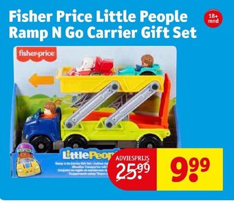 Kruidvat Fisher price little people ramp N go carrier gift set aanbieding