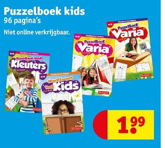 Kruidvat Puzzelboek kids 96 pagina's aanbieding