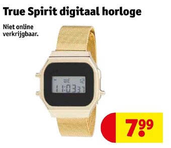 Kruidvat True spirit digitaal horloge aanbieding