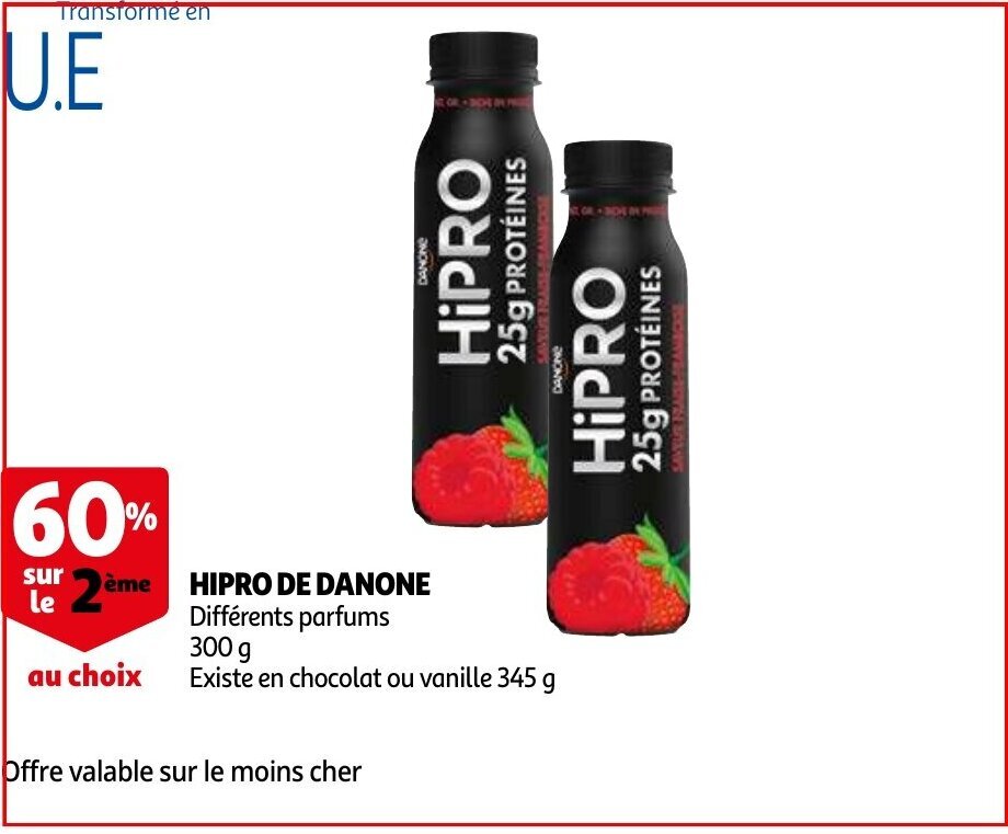 Hipro de danone 300g promotie bij Auchan