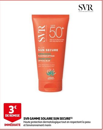 Auchan SVR gamme solaire sun secure aanbieding