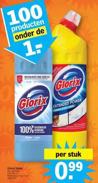Albert Heijn Glorix bleek 750 ml per stuk aanbieding