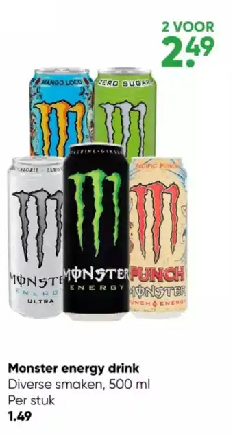 Big Bazar Monster energy drink 500 ml aanbieding