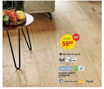 Brico Massief parket campagne aanbieding