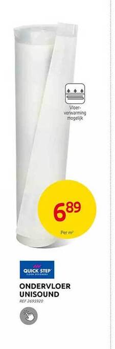 Brico Ondervloer unisound aanbieding